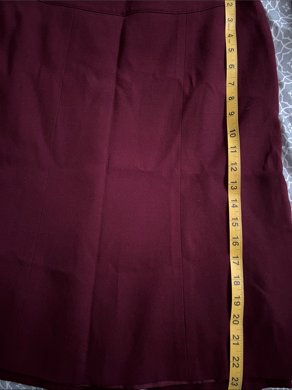 Ann Taylor Women's Burgundy Two-Piece Skirt Suit - Picture 6 of 6